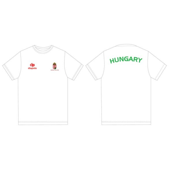 Damen T-shirt-Ungarische Damen Auswahl-weiss