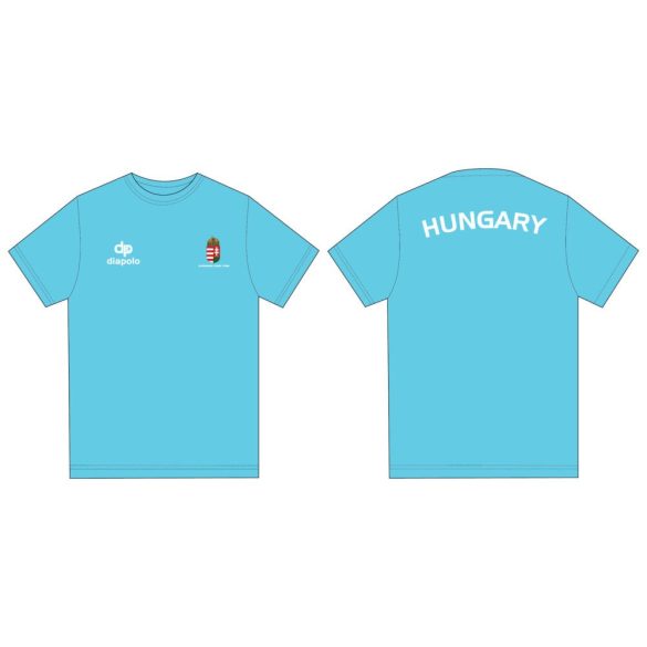 Damen T-shirt-Ungarische Damen Auswahl-azurblau