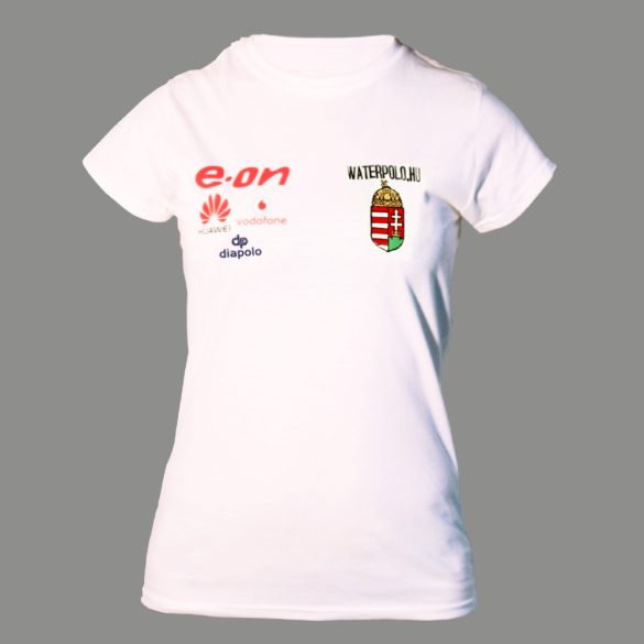 Ungarische Wasserball-Nationalmannschaft-Damen T-Shirt-weiss
