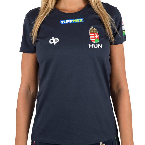 Ungarische Wasserball-Nationalmannschaft-Damen T-Shirt-blau