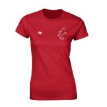 White Sharks-Damen T-shirt-rot