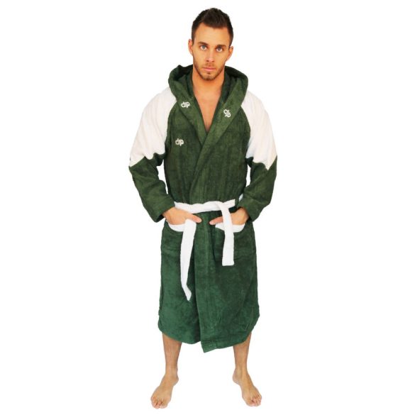 Bathrobe - Green-White 