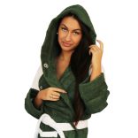 Bathrobe - Green-White 