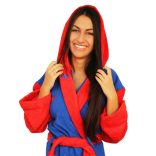 Bathrobe - Royal Blue-Red 
