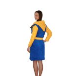 Bathrobe - Royal Blue-Yellow 
