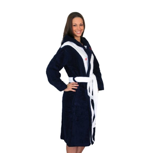 Bathrobe - Navy-White 