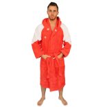 Bathrobe - Red-White 