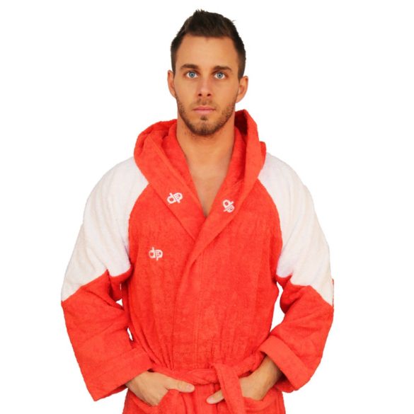 Bathrobe - Red-White 