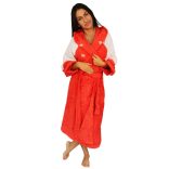 Bathrobe - Red-White 