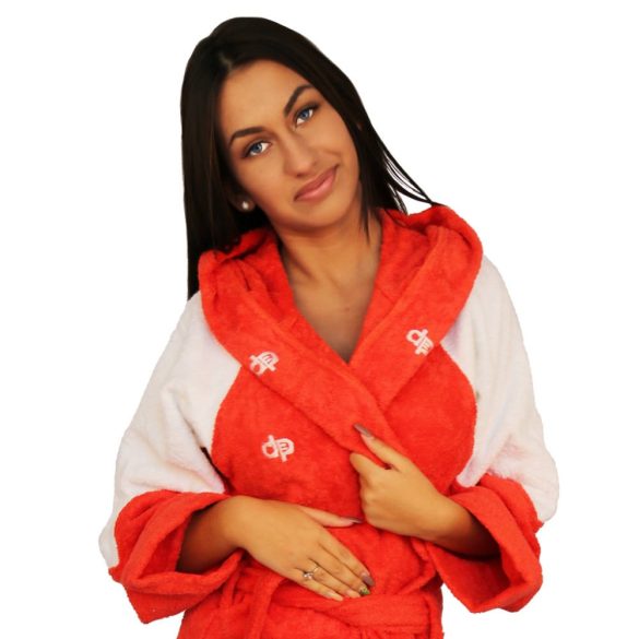 Bathrobe - Red-White 