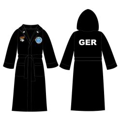   German National Water Polo Team - Men's Bathrobe - Black