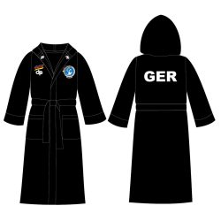   German National Women Water Polo Team - Women's Bathrobe - Black