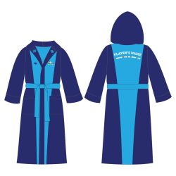 HWPSC1 - bathrobe - Light-darkblue 
