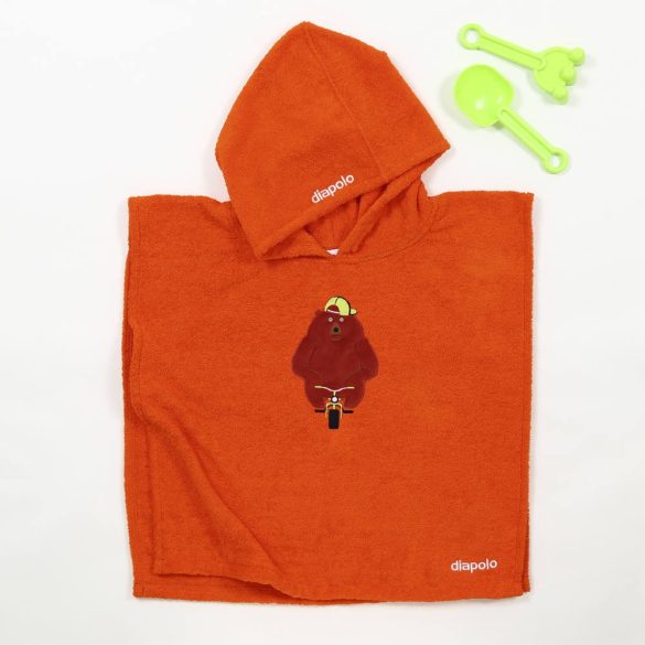 Poncho - Bear - Orange 