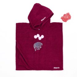 Poncho - Elephant - Claret