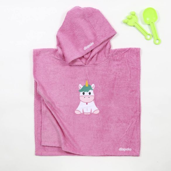 Poncho - Unicorn - Pink