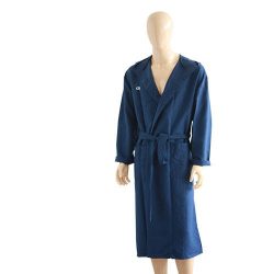 Microfiber Bathrobe - Dark Blue 