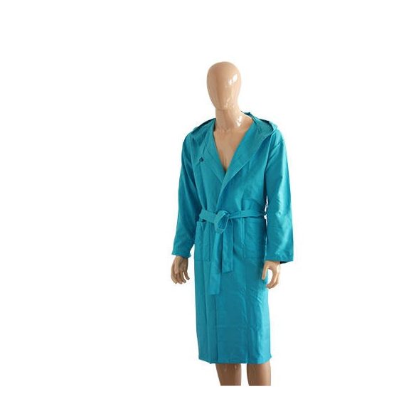 Microfiber Bathrobe - Light Blue 