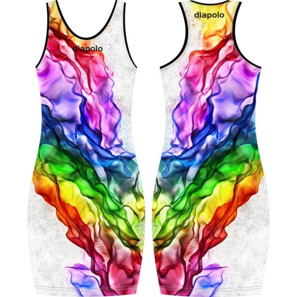 Damen Kleid-Rainbow Sinus