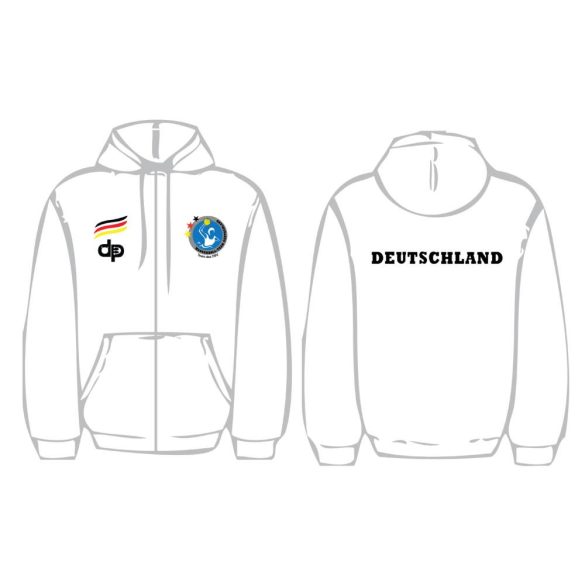 Deutsche Damen Wasserball Nationalmannschaft-Pullover-weiss