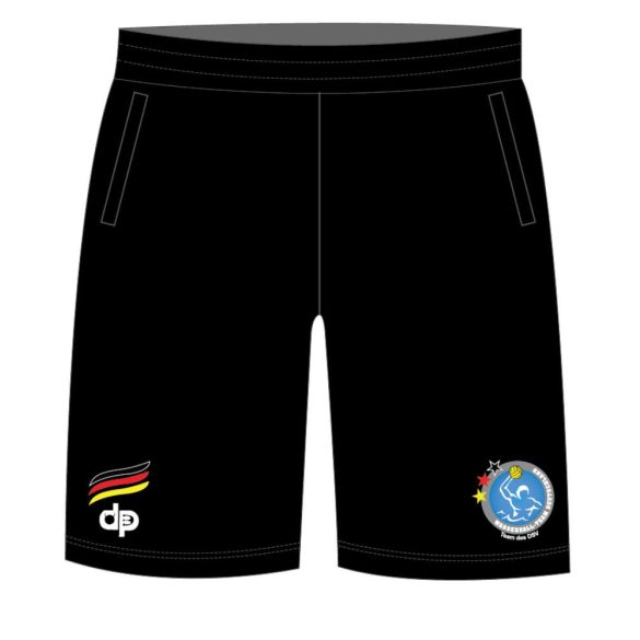 Deutsche Herren Wasserball Nationalmannschaft-Short aus Baumwolle-weiss