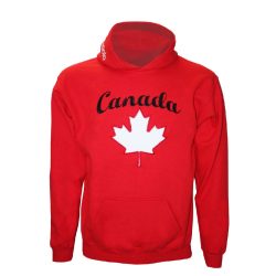 Pullover-Canada gestickten-rot