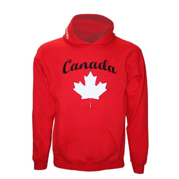 Pullover-Canada gestickten-rot