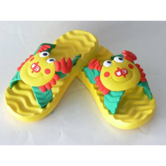 Children Slippers - Crab - Yellow  