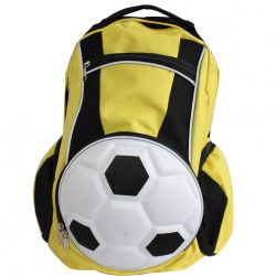 Fussball Rucksack-Gelb/Schwarz