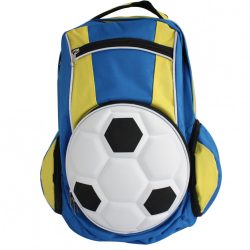 Fussball Rucksack-Königsblau/Gelb