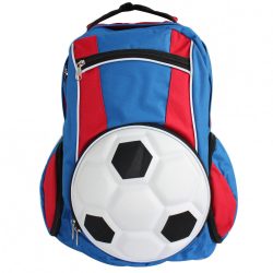 Fussball Rucksack-Königsblau/Rot