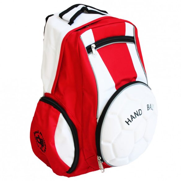 Handball Rucksack-Rot/ Weiß