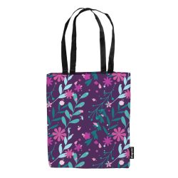 Shopping bag - Floral Purple