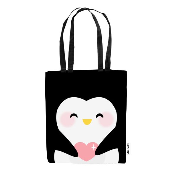 Einkaufstasche-Penguin-schwarz