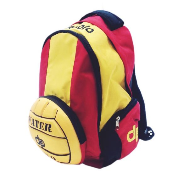 Wasserball Rucksack-schwarz/ockergelb/rot