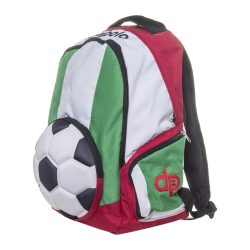 Rucksack-Fußball-rot/weiss/grün