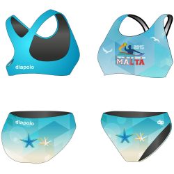 Bikini-HWPSC Malta sea star mit breiten Trägern