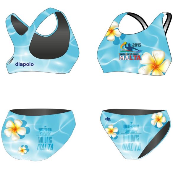 Bikini-HWPSC Malta Flowers mit breiten Trägern