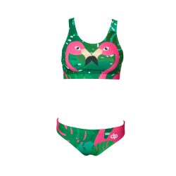 Thick strap bikini - Flamingo