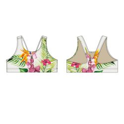 ORCHID THICK STRAP BIKINI TOP