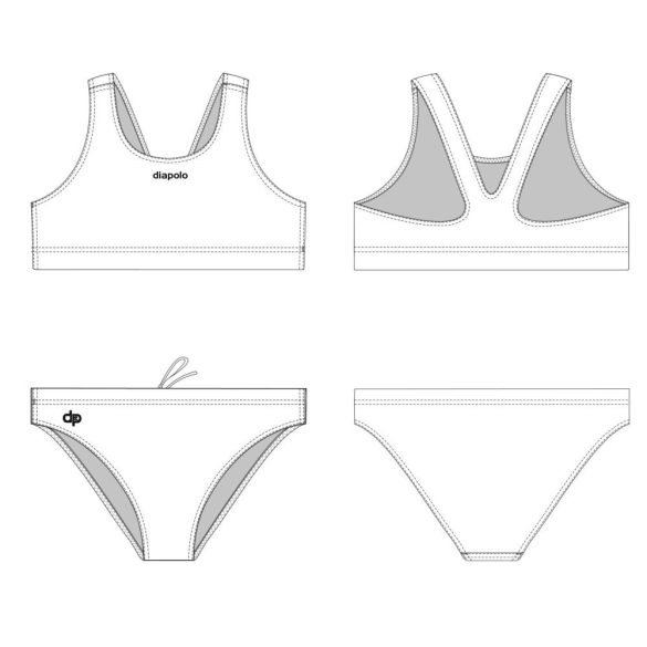 Customized Women's Thick Strap Bikini - Diapolo 