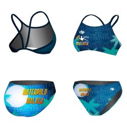 Bikini-HWPSC Malaga night mit dünnen Trägern