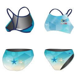 Bikini-HWPSC Malta sea star mit dünnen Trägern