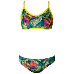 Women's Thin Strap Bikini - Tropical 2