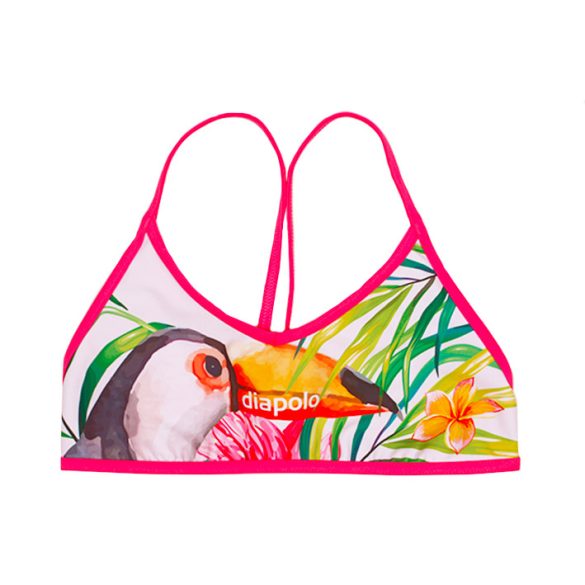 THIN STRAP BIKINI TOP - TOUCAN 