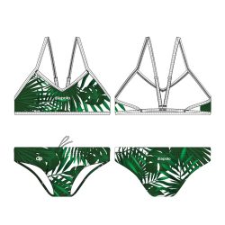 Thin strap bikini - Leaf