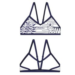 DAMEN BIKINI TOP MIT DÜNNEN TRÄGERN   