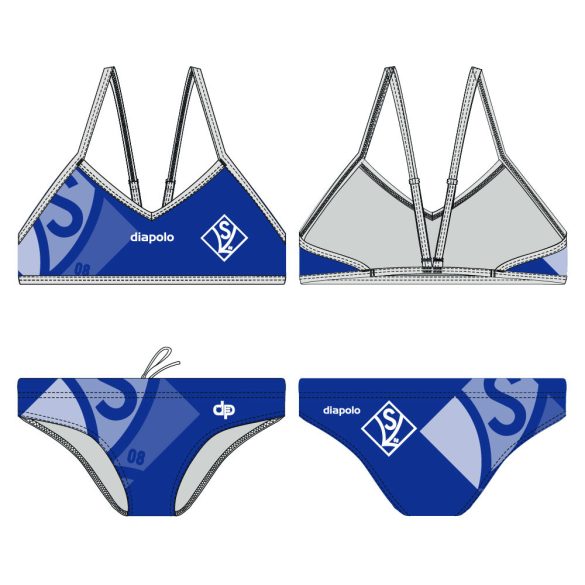 Bikini mit dünnen Trägern 
