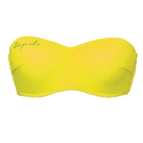 Bikini top without strap - yellow