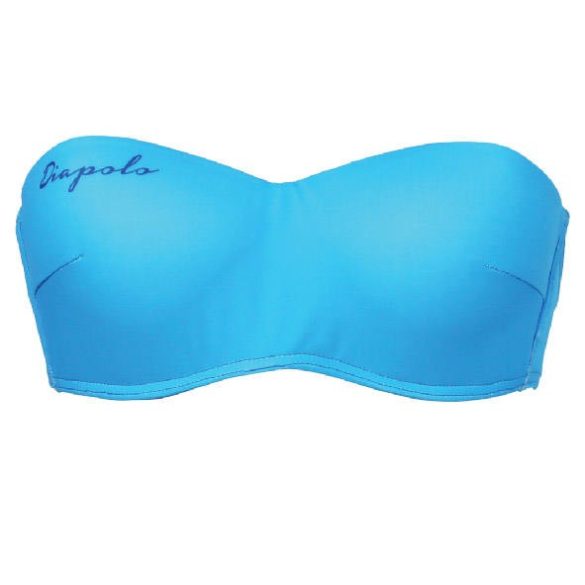Bikini top without strap - light blue
